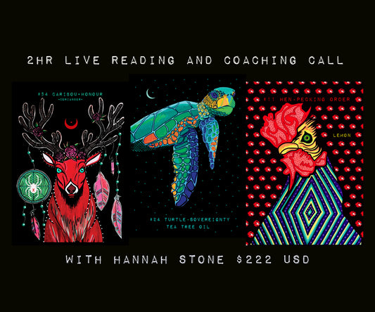 2hr LIVE reading and Coaching Call with Hannah Stone $222USD