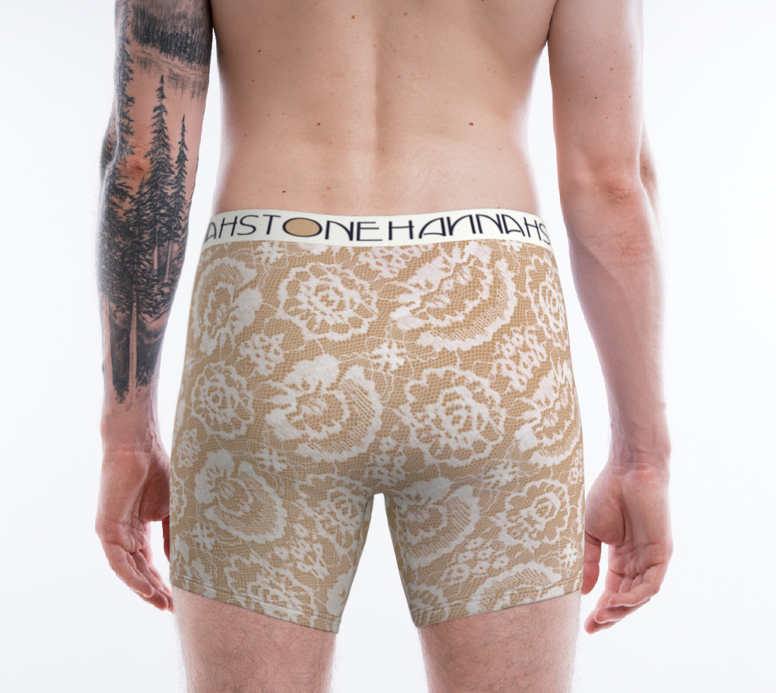 Naupe Taupe Lace Boxer Briefs