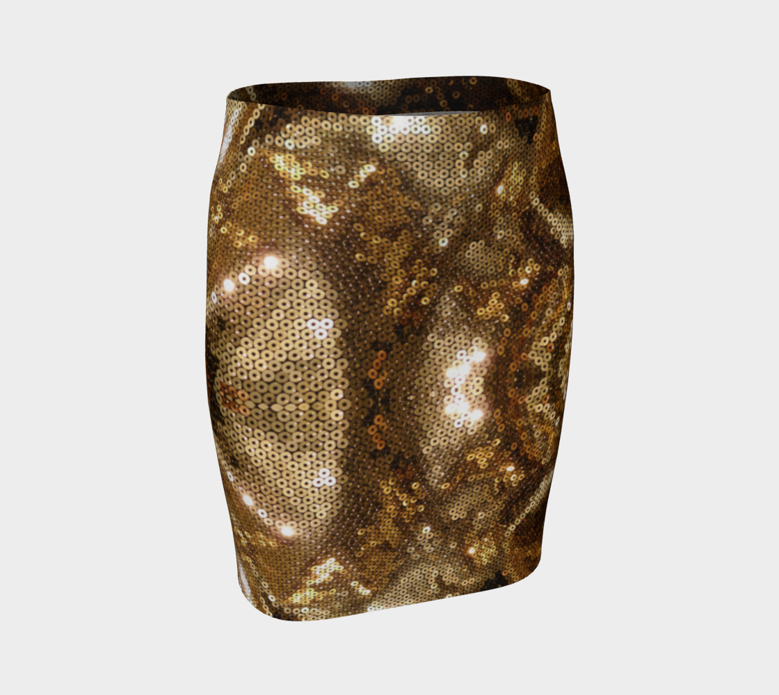 Gold Rush Pencil Skirt