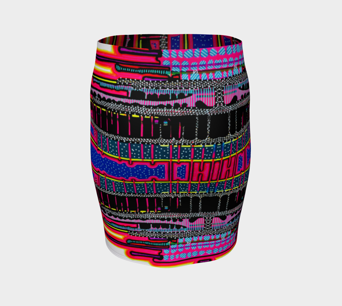 Abstract Pop Art Pencil Skirt