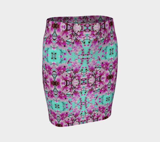 Bee With Magnolia Pencil Skirt