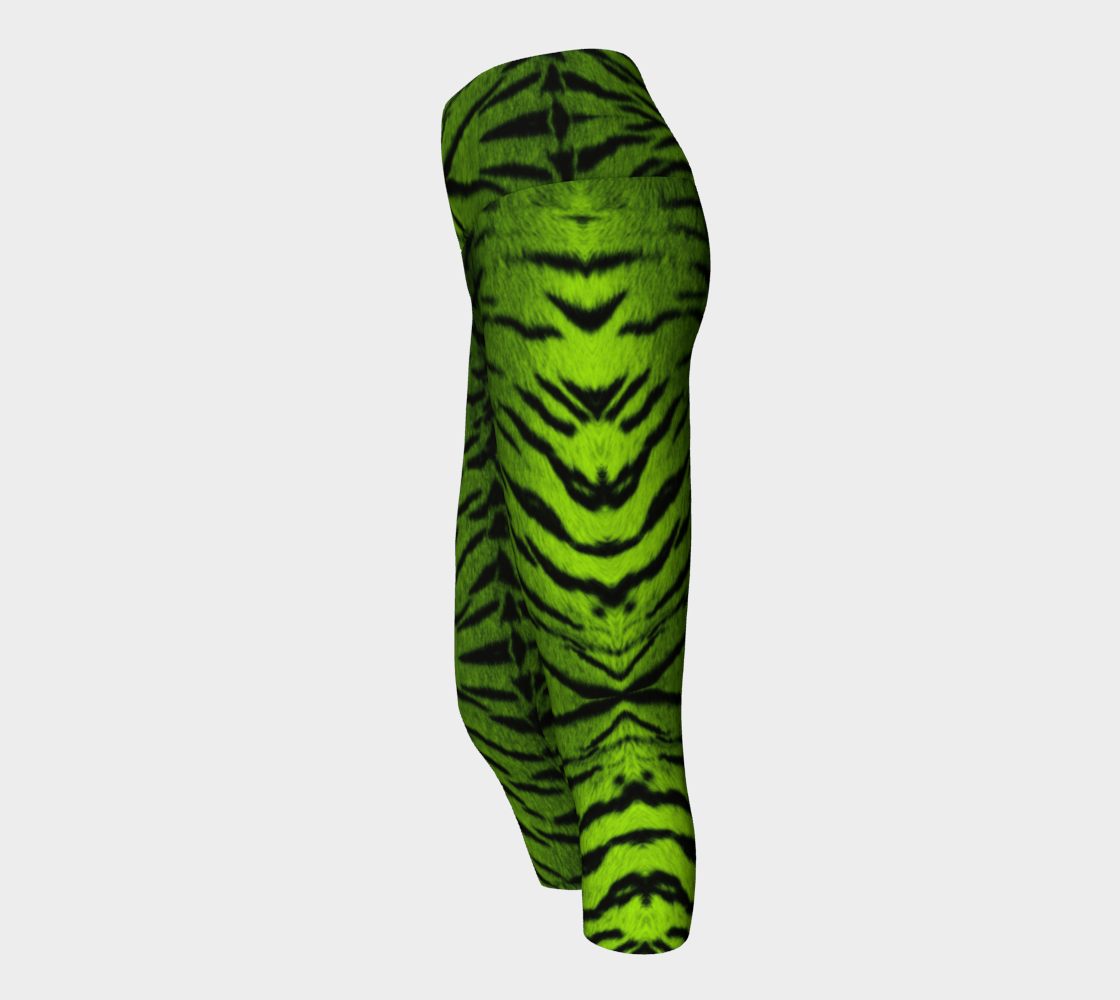 Tiger Queen Green Yoga Pants