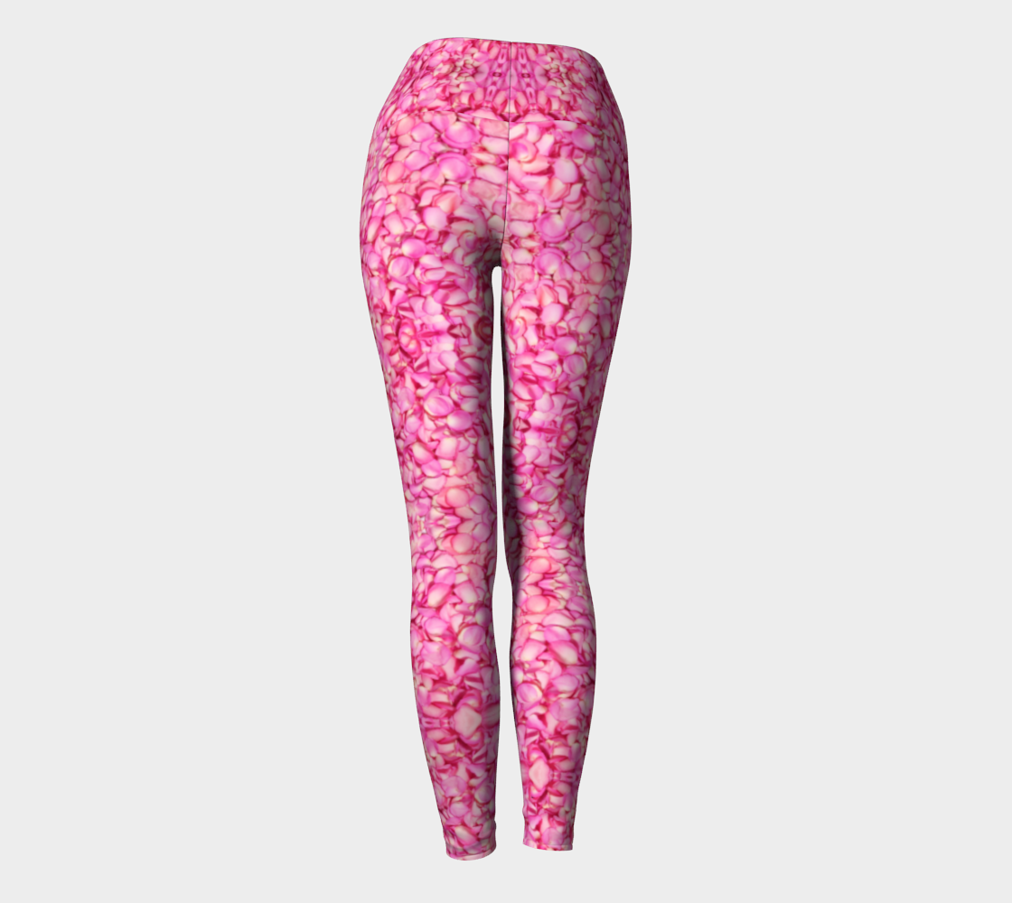 Pink Rose Petal Yoga Pants